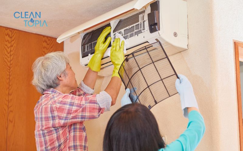 Quy trình vệ sinh máy lạnh an toàn, bền vững chuẩn Clean Topia